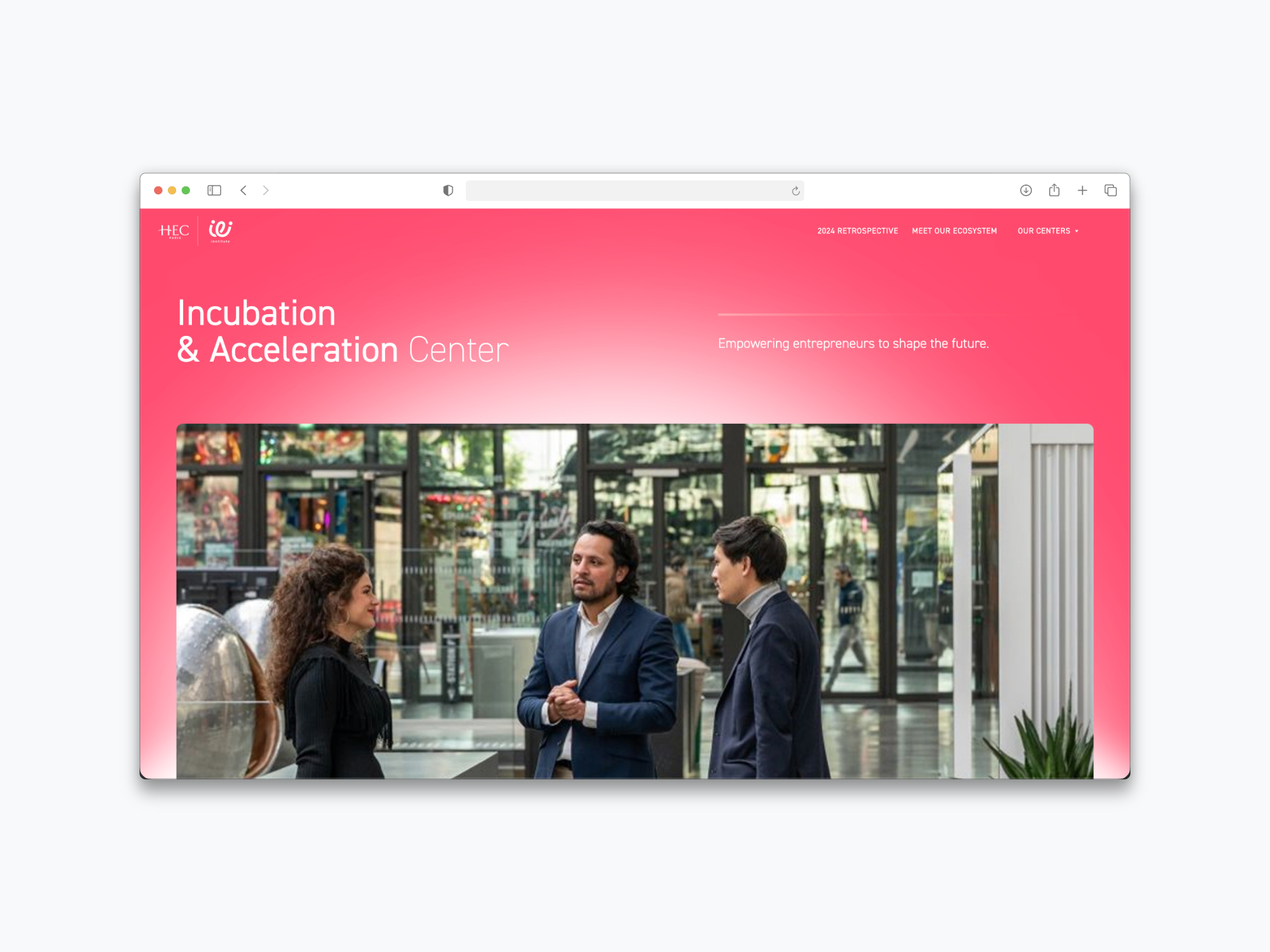 photograph of the list of available events page
